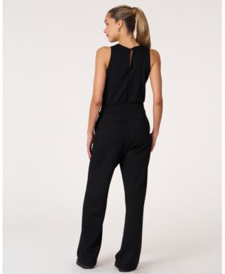 Women's Rebody That's a Wrap Wide Leg Scuba Jumpsuit