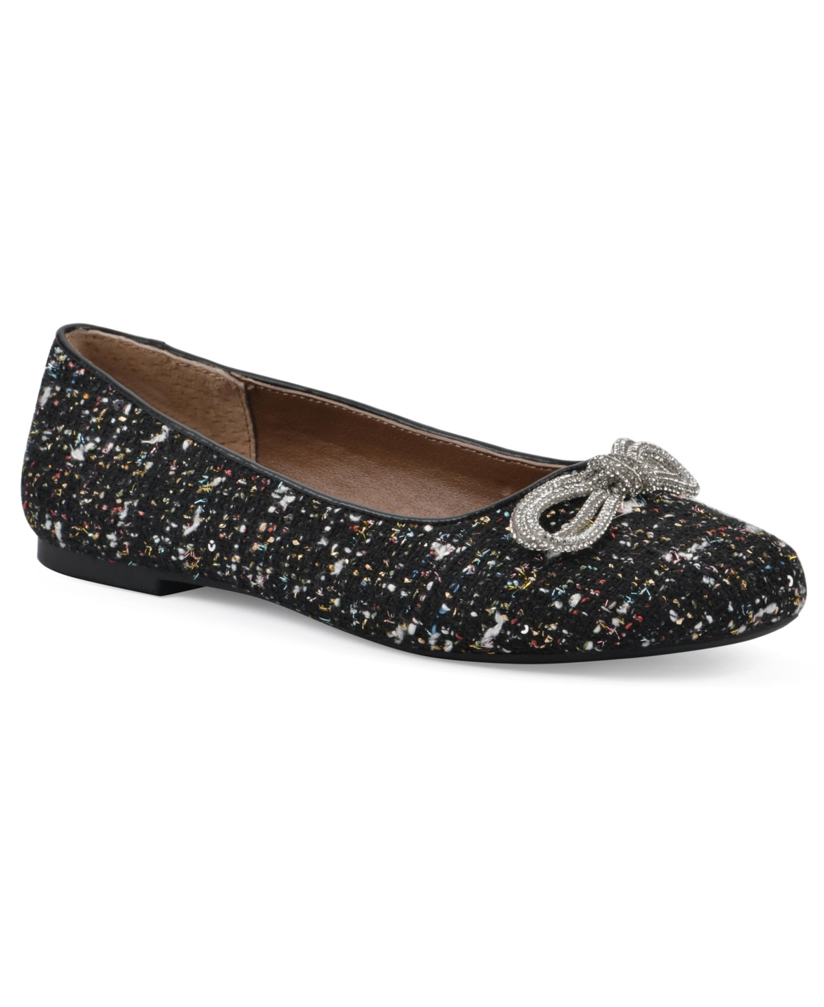 Women's Sashimi Ballet Flats - Black Multi Fabric