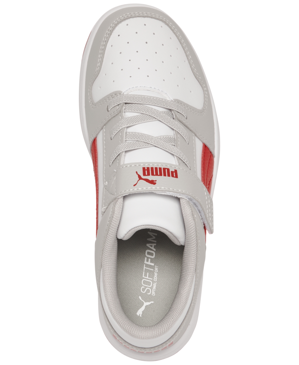 Puma Little Kids Rebound Layup Low Casual Sneakers from Finish Line -Red