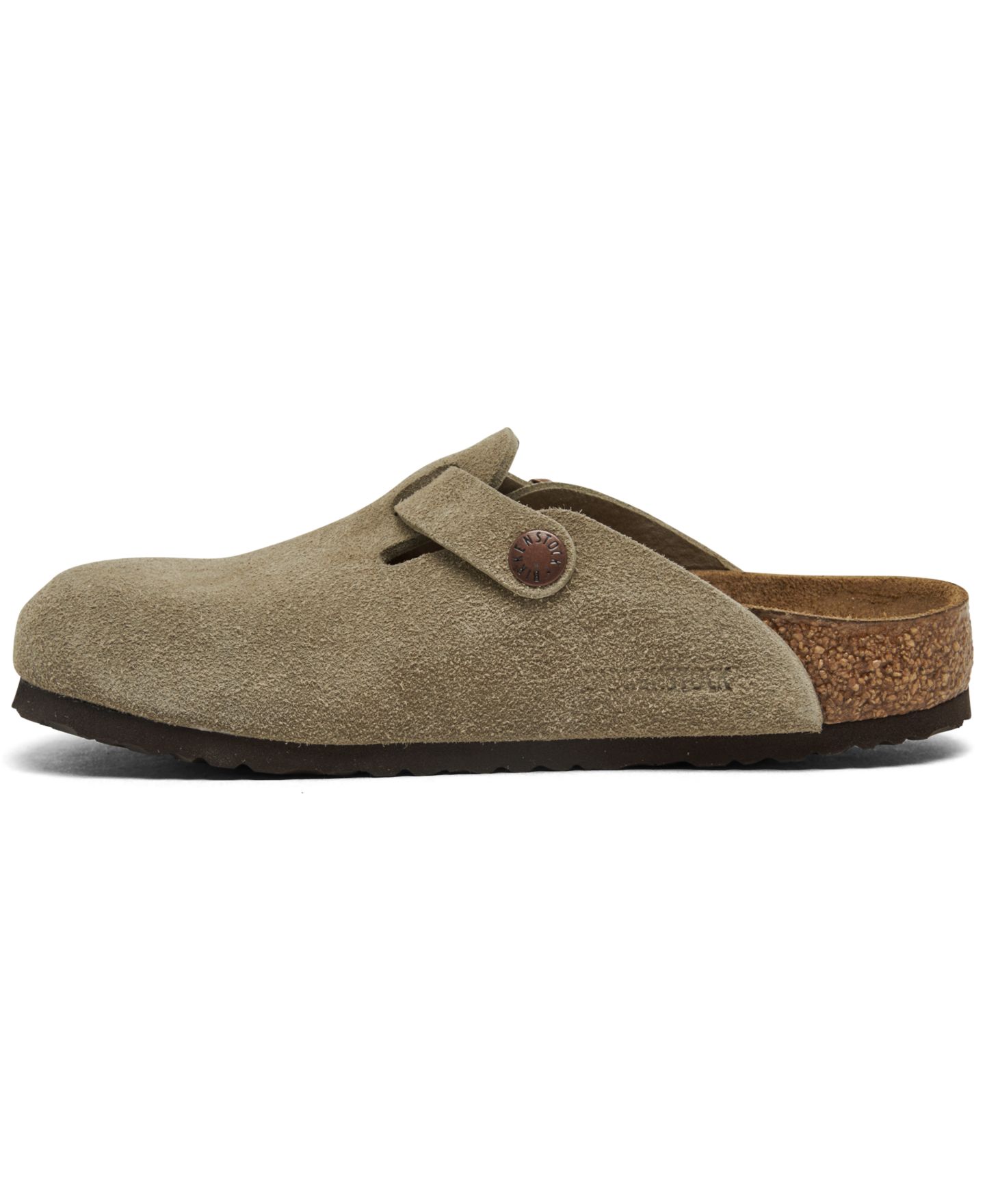 Сабо Birkenstock Boston Suede Leather Clogs from Finish Line для девочек, цвет: Бежевый — фото 5