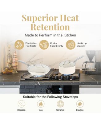 Natural Collection 20-Piece Nonstick Cookware with Knive Set