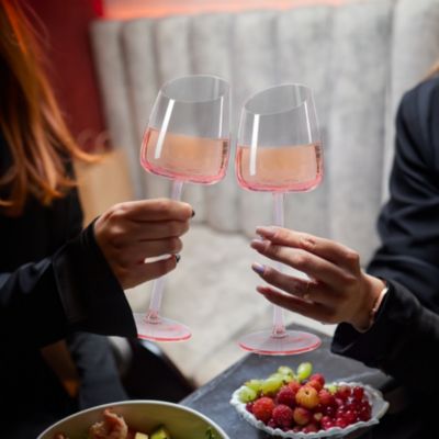French Style Crystal Wine and Champagne Glasses Set of 2