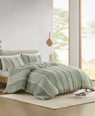 Striped Shay 3-Pc. Duvet Cover Set, Full/Queen