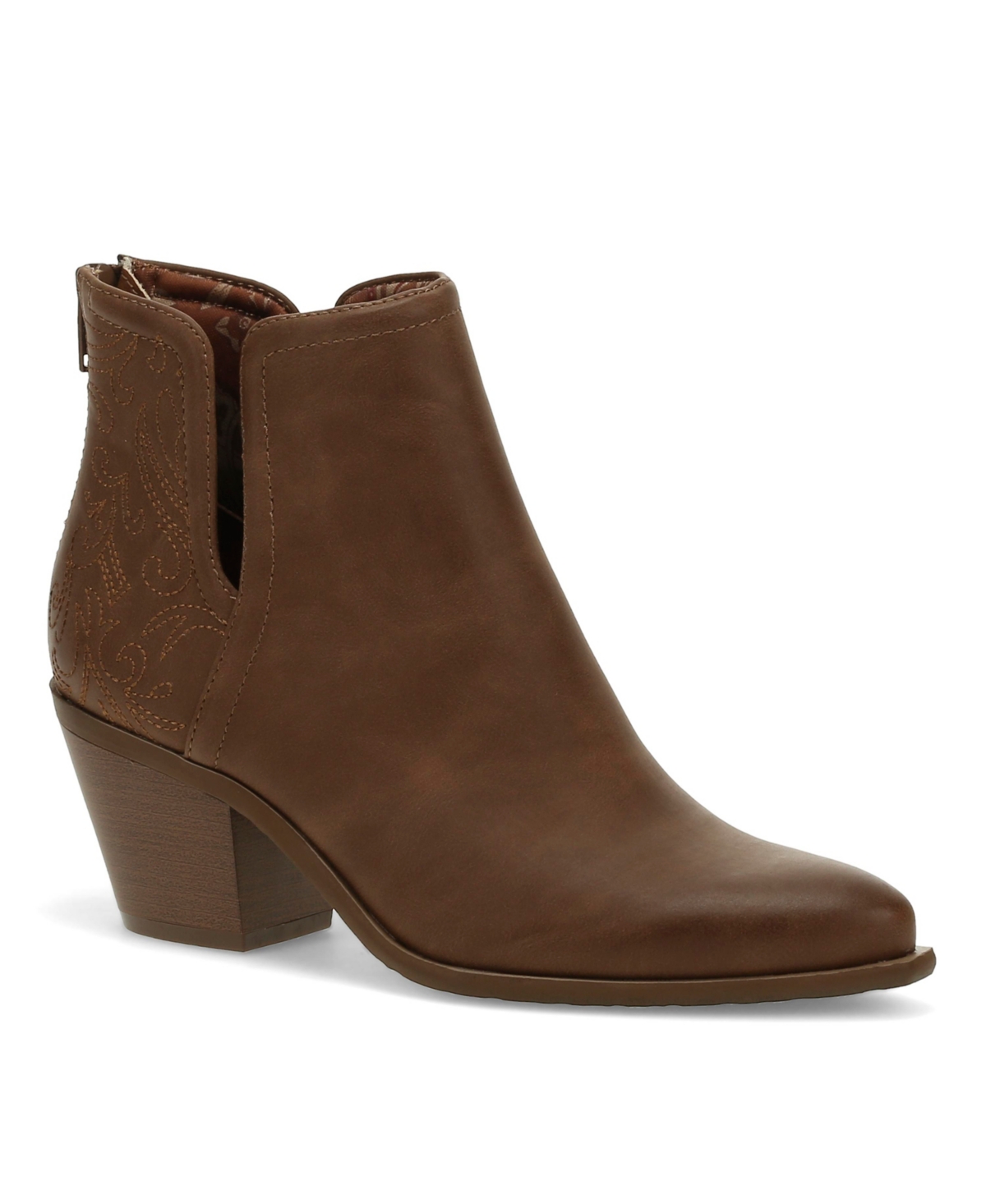Shop Baretraps Women's Yara Block Heel Booties In Coffee