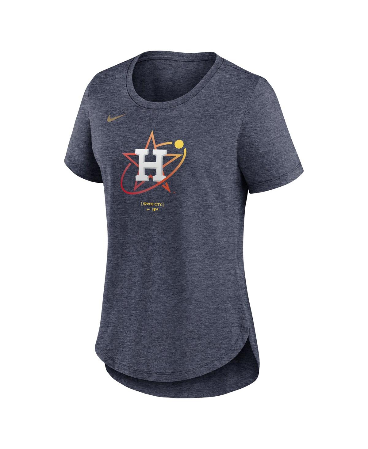 Nike Women'sHouston Astros 2024 City Connect Tri-Blend T-Shirt - Heather Navy