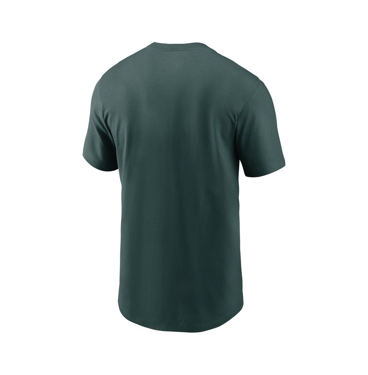 Мужская футболка Nike Green Michigan State Spartans Baseball — фото 2
