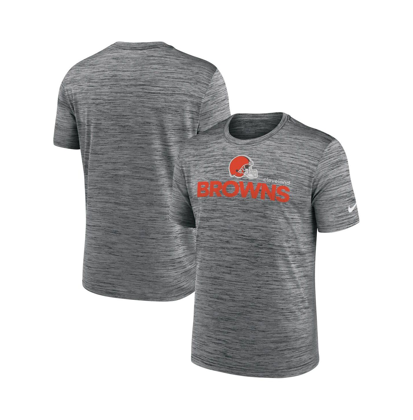 Мужская футболка Nike Anthracite Cleveland Browns Blitz Velocity Modern Performance — фото 1