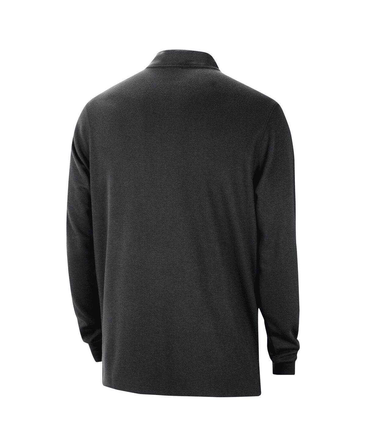 Nike Men's Black Golden State Warriors 2024/25 Courtside Performance Half-zip Top In Black,white