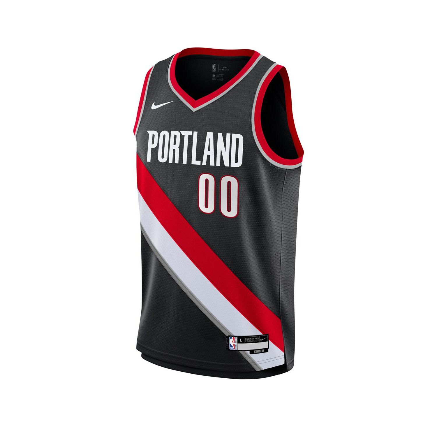 Big Boys and Girls Scoot Henderson Black Portland Trail Blazers Swingman Jersey - Icon Edition