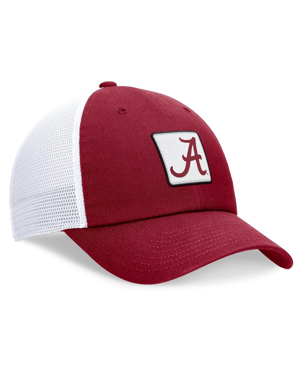 Nike Men's Crimson/white Alabama Crimson Tide Primetime Club Trucker Adjustable Hat In Crimson,white