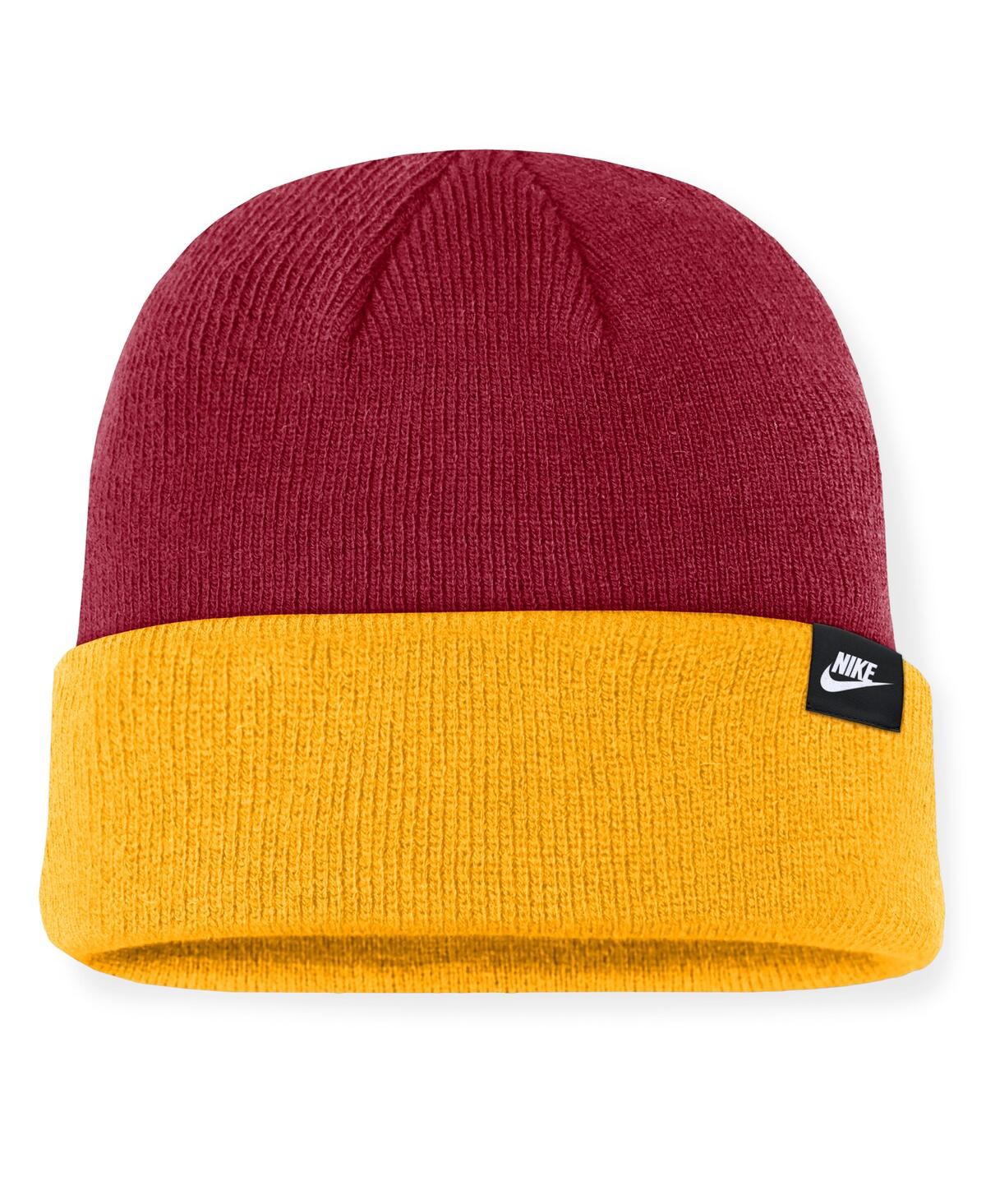 Nike Men's Garnet/gold Florida State Seminoles Legacy Terra Cuffed Knit Hat In Garnet,gold