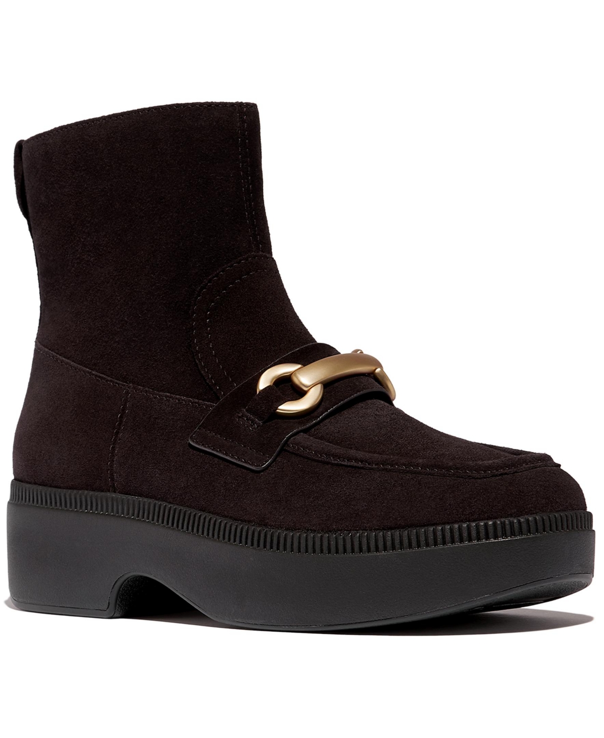 FitFlop Women's F-Luma Chunky Snaffle Square Toe Ankle Boots