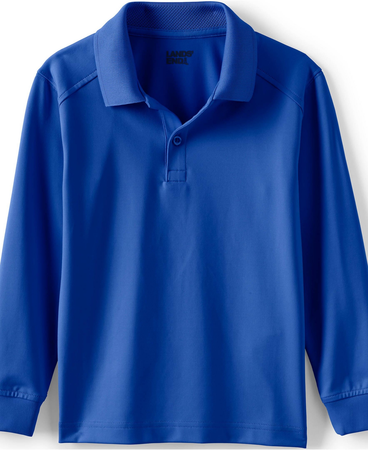 Lands' End Girls School Uniform Long Sleeve Rapid Dry Polo Shirt