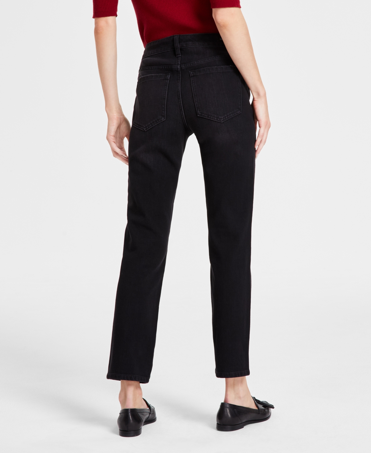 LIVERPOOL LOS ANGELES WOMEN'S LIV SPARKLE-TRIM HIGH-RISE SKINNY JEANS 