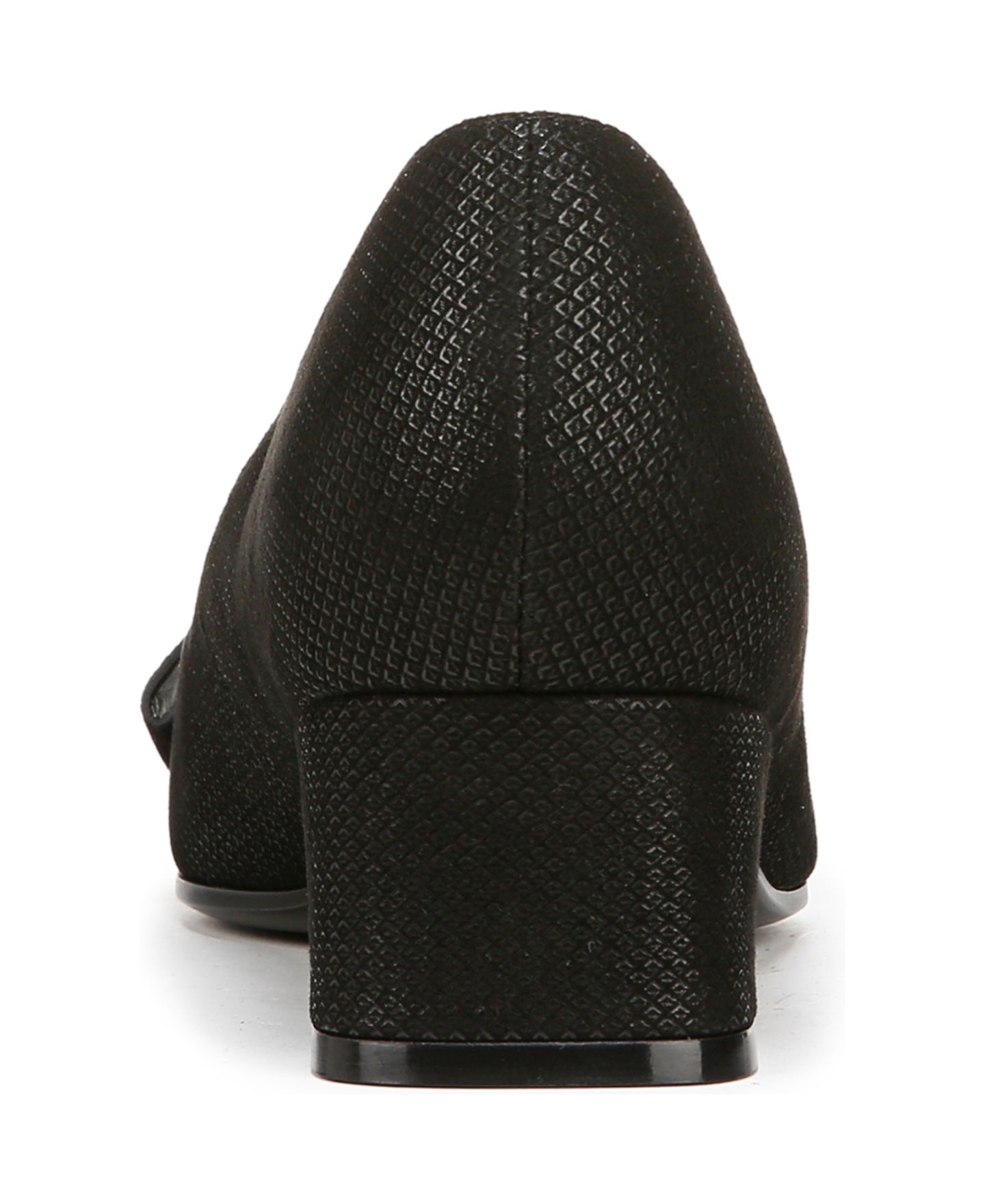 Женские туфли Naturalizer Mavis Mid-Heel Pumps, цвет: Чёрный / Металлик замшевый — фото 3
