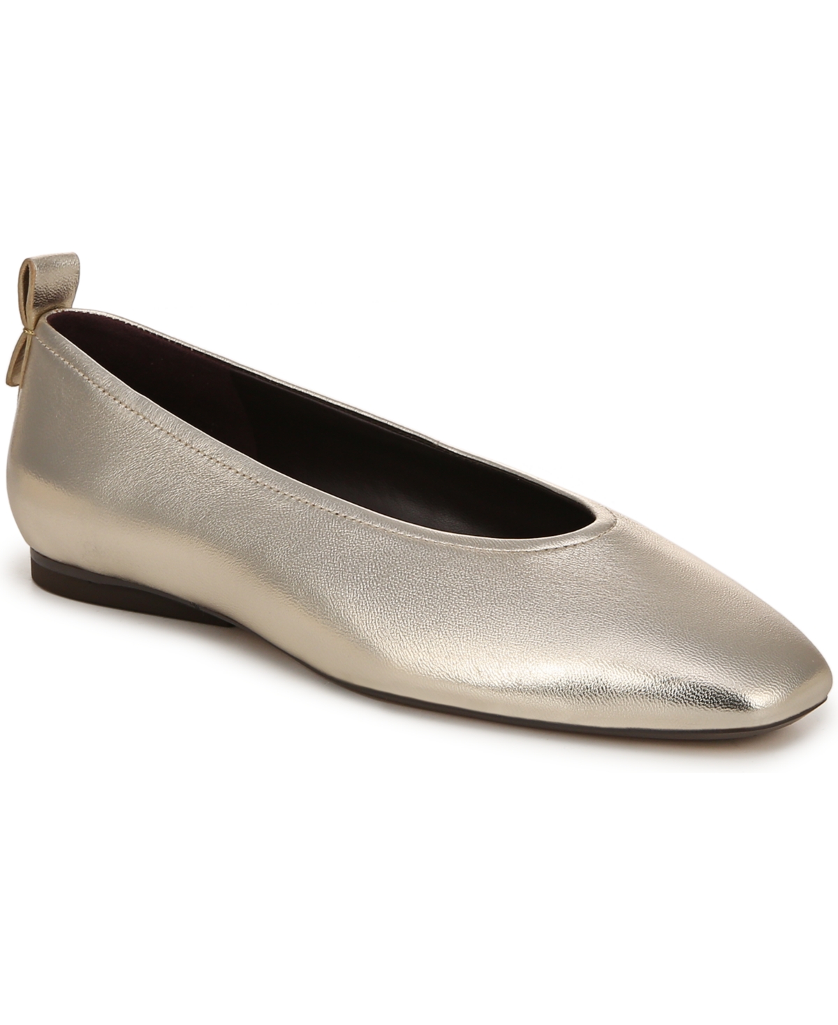 Naturalizer Carla Ballet Flats In Champagne Leather