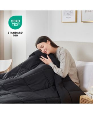 Premium Quilted All Season Goose Down Alternative Comforter with Corner Tabs - Cal King 102"X96"