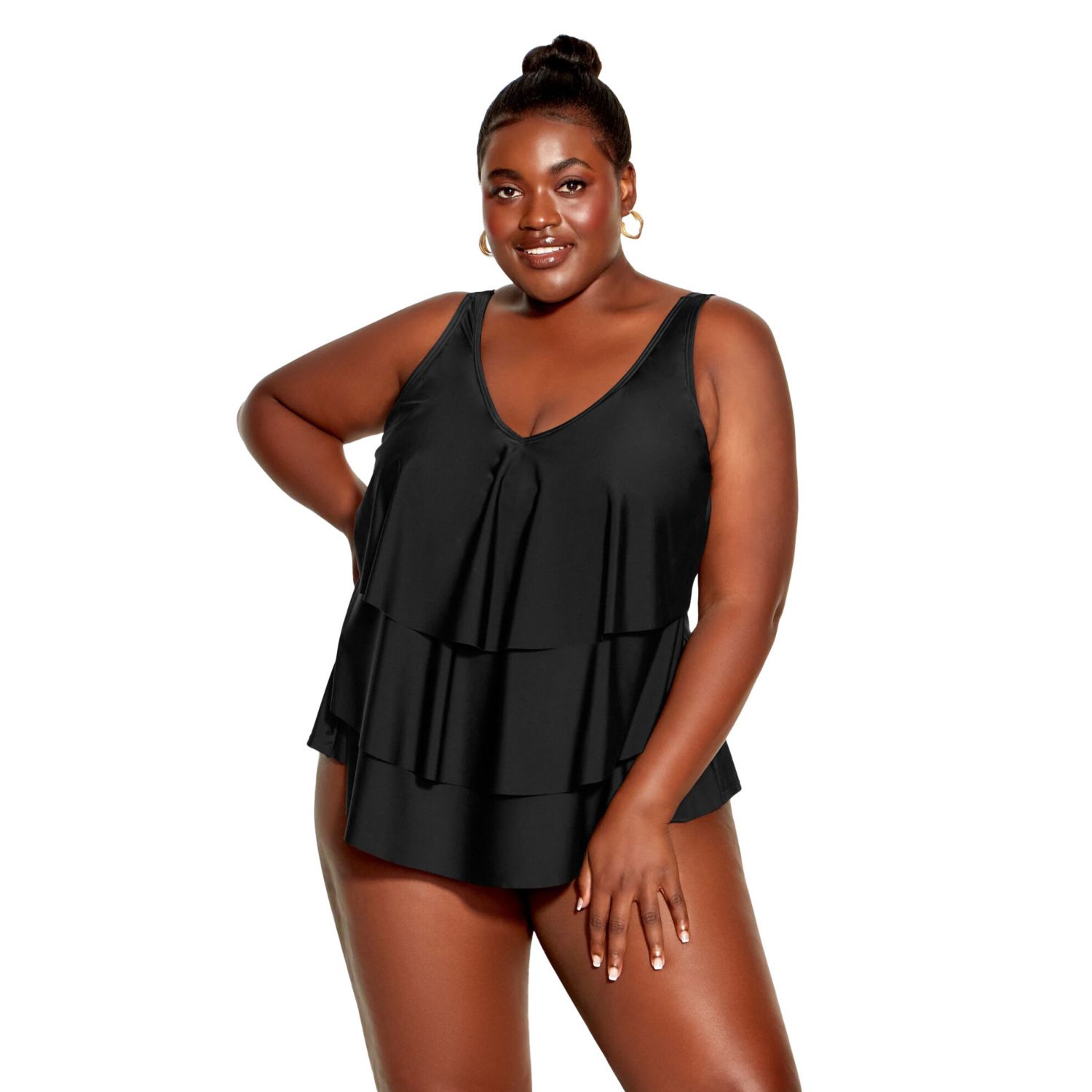 Women's V Tiered Tankini Top