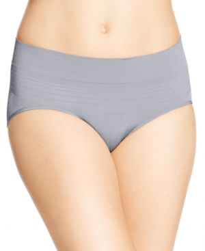 Warner's No Pinches No Problems Striped Hipster Underwear Ru0501p In Graphite Gray