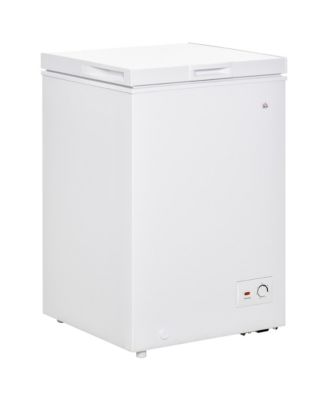 3.5 Cu Ft Mini Chest Freezer with Basket and 7 Temperature Settings