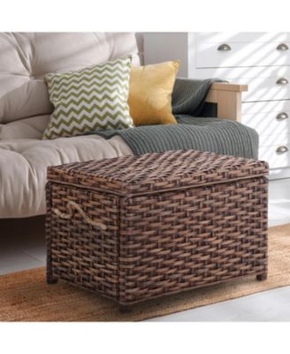 Jacob Handwoven Wicker Storage Trunk