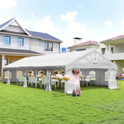 19.5' x 39' Heavy Duty Party Tent with 2 Doors and 20 Windows