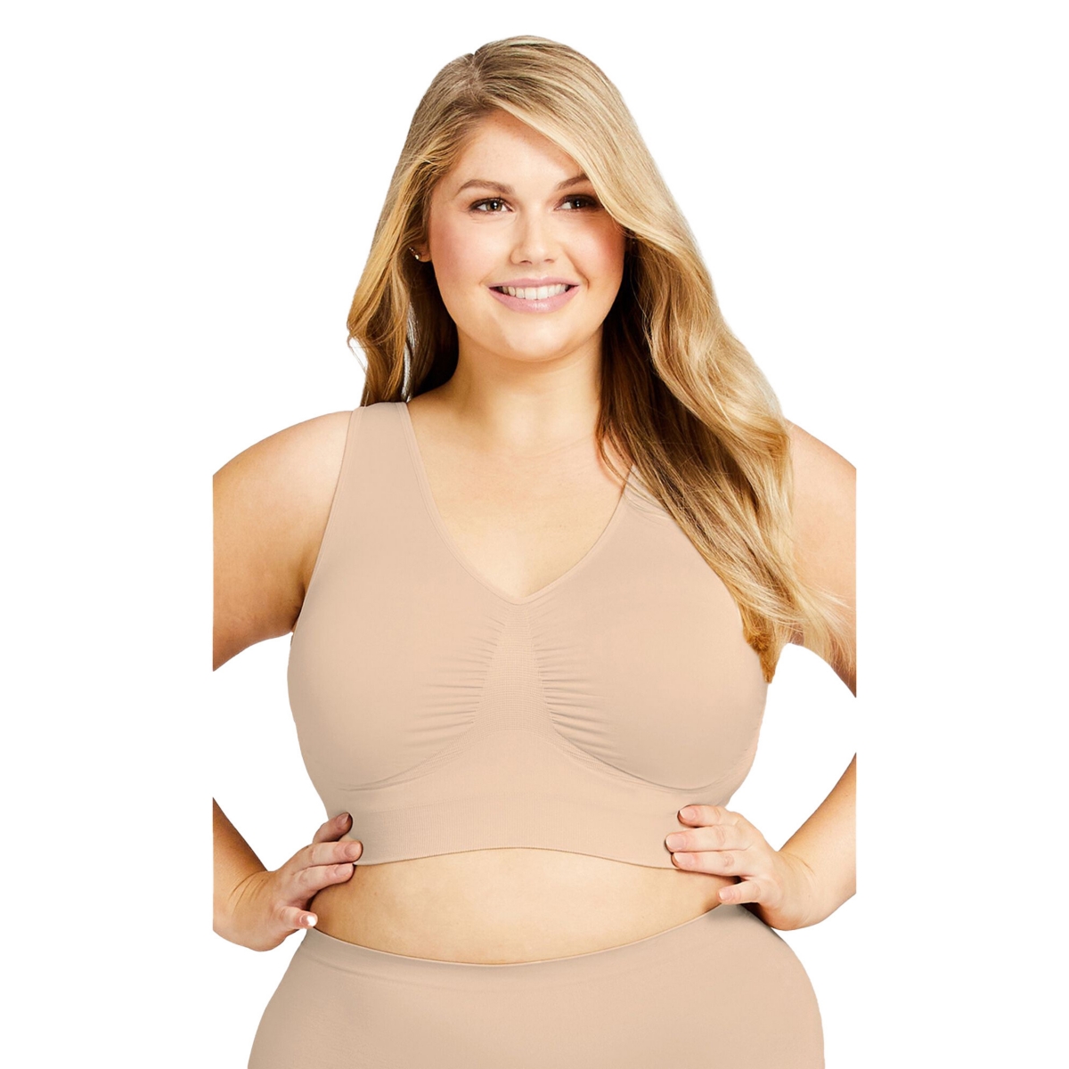 Avenue Plus Size Seamless Wire Free Bra