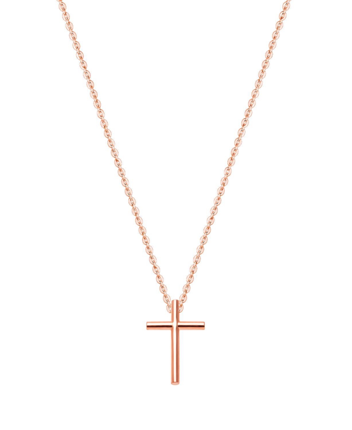 Tiny Blessings Kids Children's 14K Gold Rounded Cross 13-14