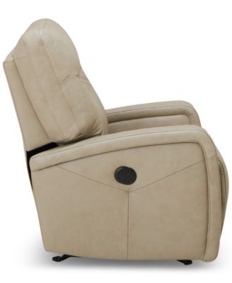 Trolan Leather Power Rocker Recliner, Created for Macy&#39;s