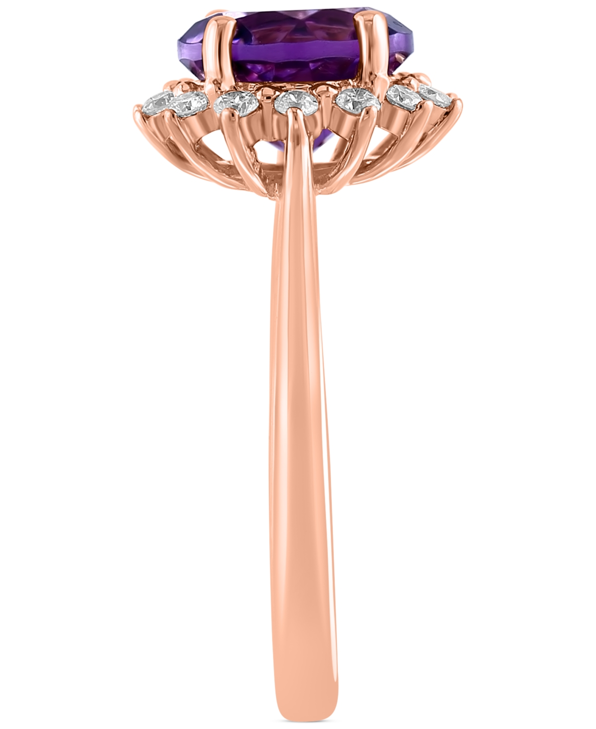 EFFY COLLECTION EFFY AMETHYST (1-7/8 CT. T.W.) & DIAMOND (1/5 CT. T.W.) RING IN 14K ROSE GOLD (ALSO IN BLUE TOPAZ &  
