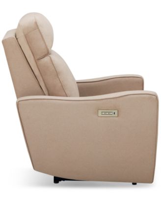 Garso Fabric Wallhugger Power Recliner with Power Headrest and Power Lumbar, Created for Macy's