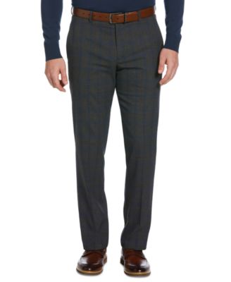 Perry Ellis - Men's Shadow Plaid Stretch Suit Pants