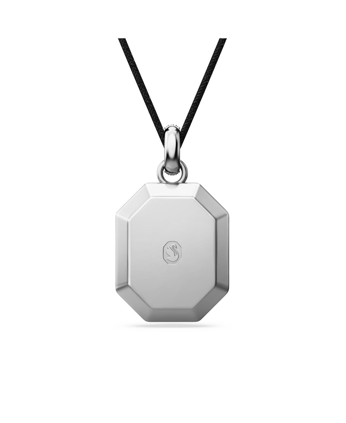 Swarovski Octagon Cut White Aluminum Lucent Pendant Necklaces