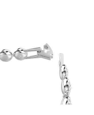 Round Cut White Rhodium Plated Una Bracelet