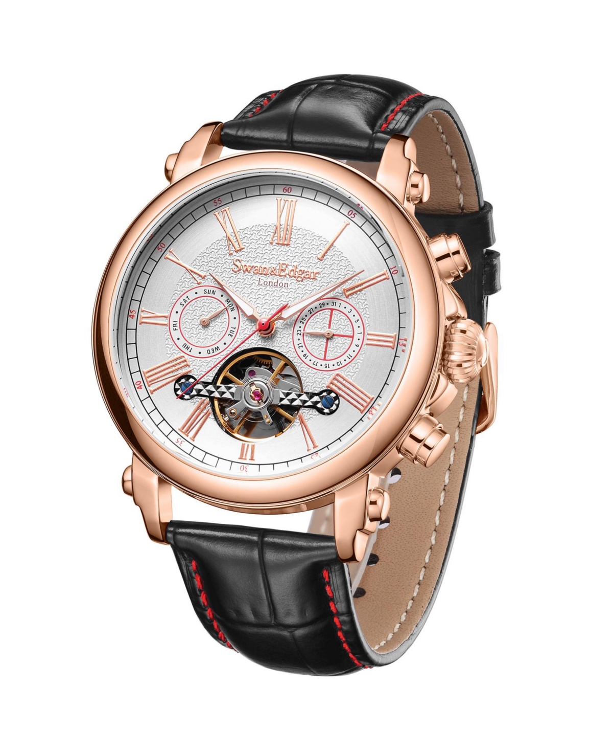 Swan and Edgar SE1900 Swan & Edgar Hand Assembled Scholar Automatic- Rose white