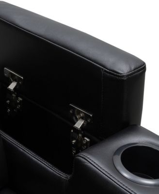 38" Polyurethane Leather Power Recliner