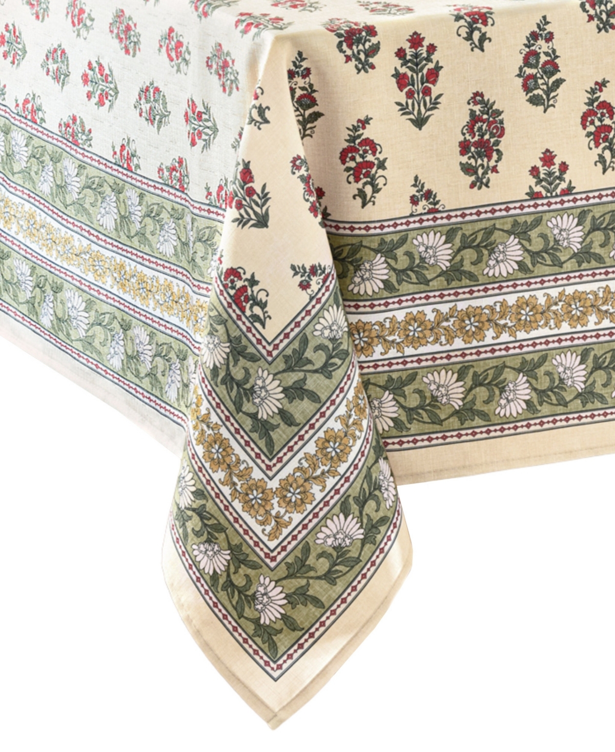 Elrene Nomad Harvest Block Print Rectangle Tablecloth, 60" X 102" In Multi