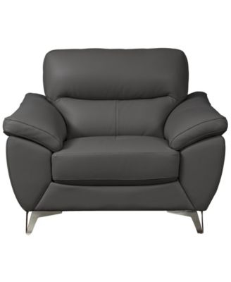 44" Top Grain Leather Chair