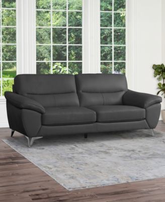 86" Top Grain Leather Sofa