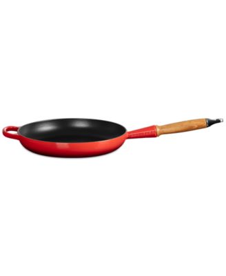 Enameled Cast Iron Alpine Wood Handle 2.25-Qt. Fry Pan