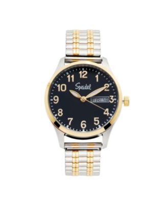 10-12mm Speidel Gold Tone Curved Stainless Twist-O-Flex Ladies Watchband 2194