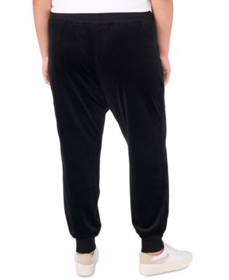 Plus Size Velour Drawstring-Waist Jogger Pants, Created for Macy's