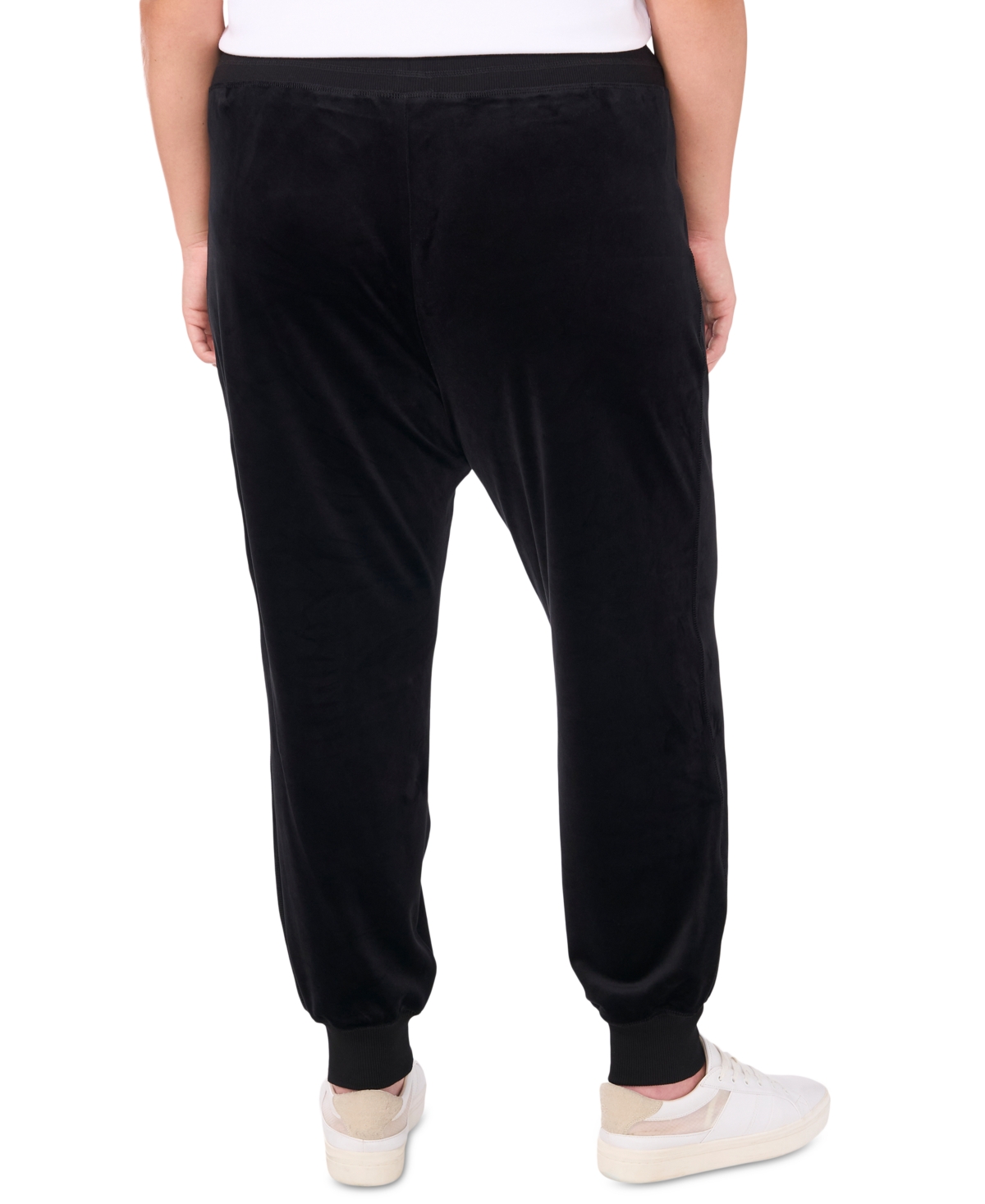 Vince Camuto Plus Size Velour Drawstring-Waist Jogger Pants, Created for Macy's