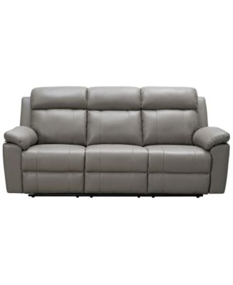 90" Leather Manual Reclining Sofa