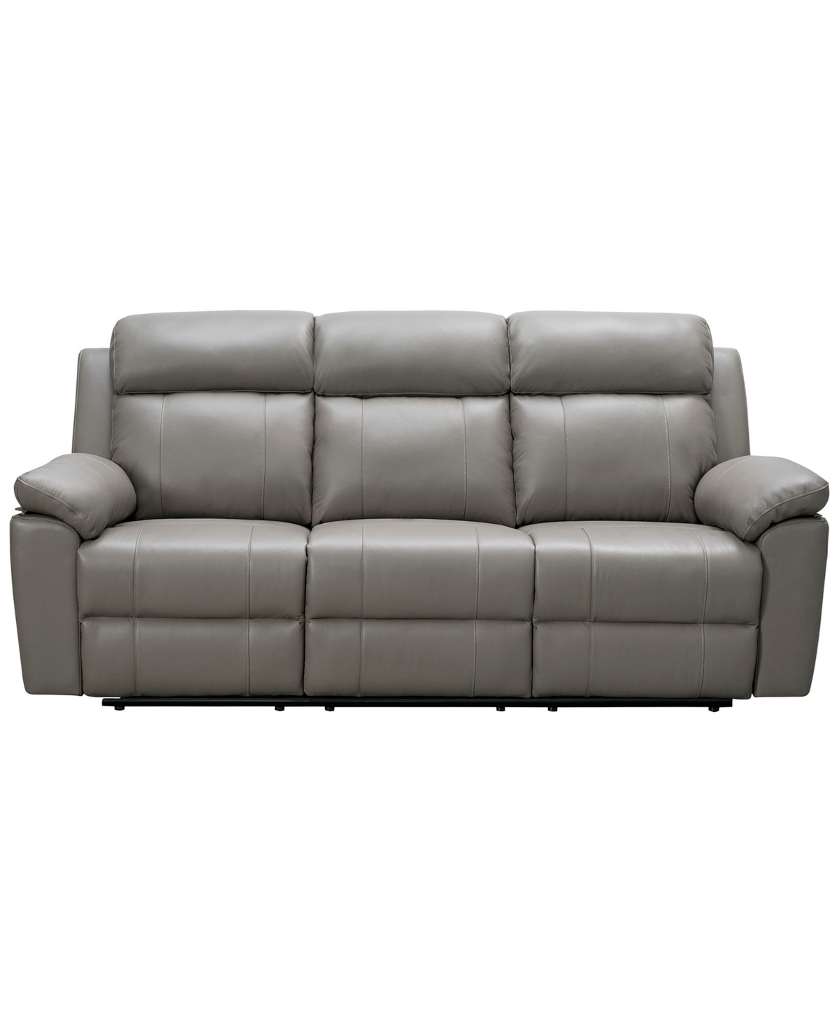 ABBYSON LIVING 90" LEATHER MANUAL RECLINING SOFA 
