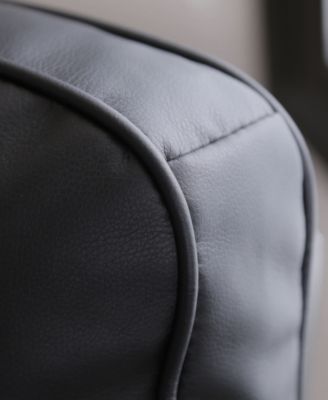 33" Pushback Polyurethane Leather Recliner