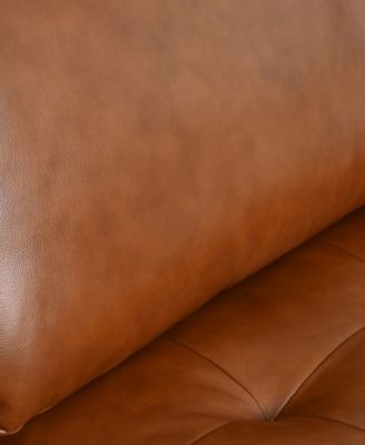 81" Mid-Century Leather Armchair