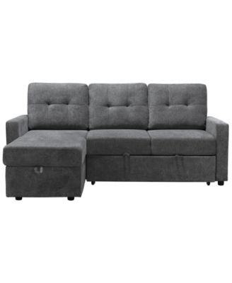 83" Fabric Storage Sofa Bed