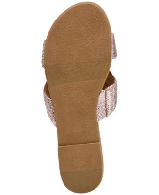 Women's Geeya Raffia Criss Cross Strap Slide Sandals