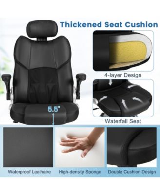 Kneading Massage Office Chair with Adjustable Headrest